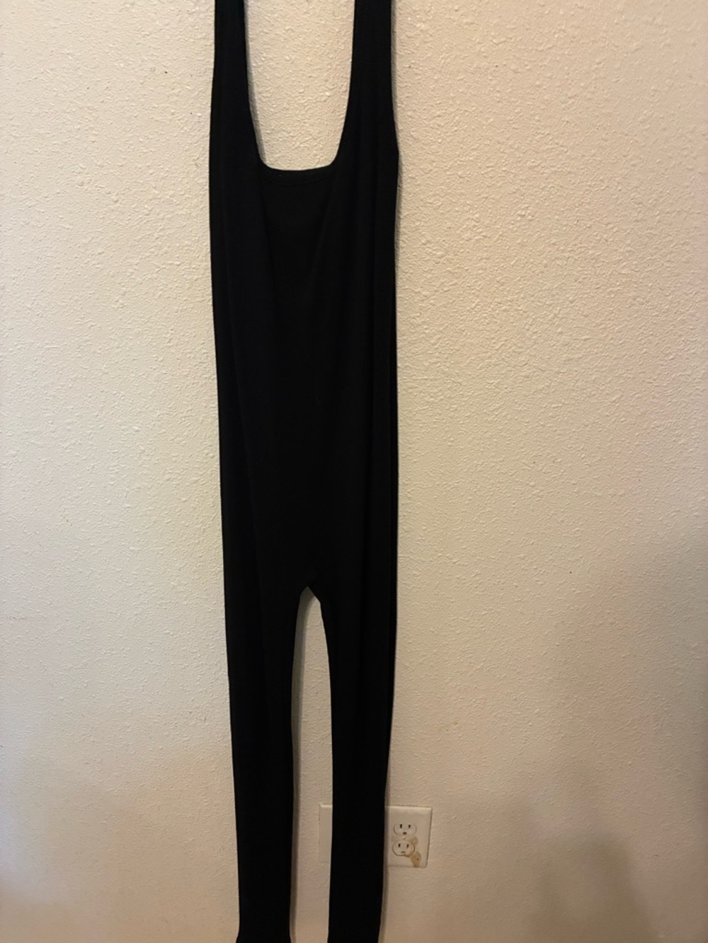 Fashion Nova Solid Black Scoop Neck Jumpsuit